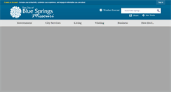 Desktop Screenshot of bluespringsgov.com